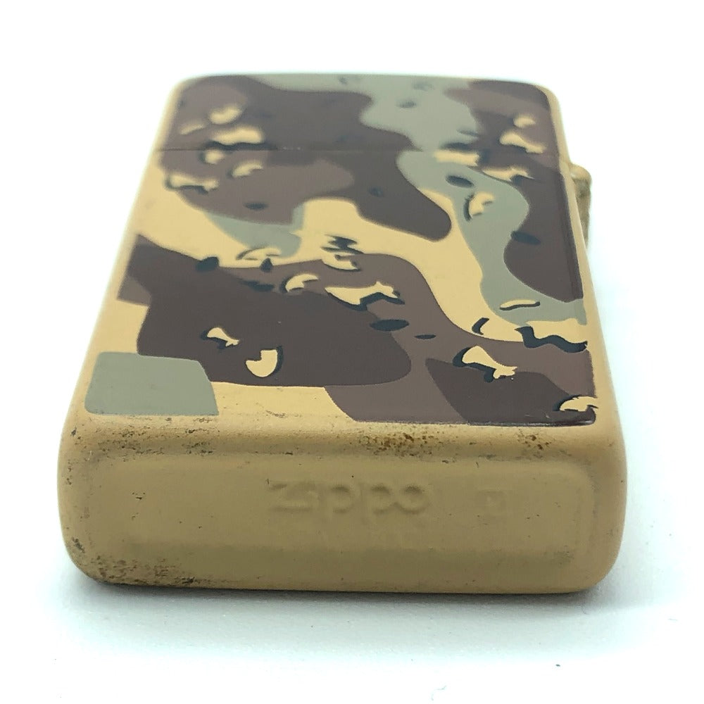 ZIPPO 喫煙具 1990年 Desert Shield 迷彩 スリム オイルライター ライター ジッポ ジュポン ライター メタル メンズ