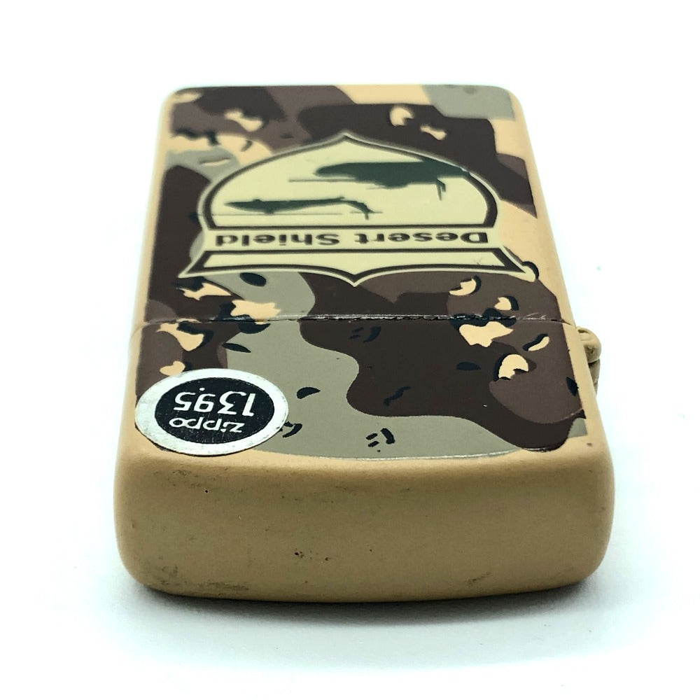 ZIPPO 喫煙具 1990年 Desert Shield 迷彩 スリム オイルライター ライター ジッポ ジュポン ライター メタル メンズ