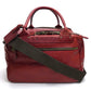 Felisi 2-Way Leather Boston Bag for Men, Red