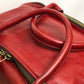 Felisi 2-Way Leather Boston Bag for Men, Red