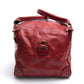 Felisi 2-Way Leather Boston Bag for Men, Red