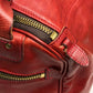 Felisi 2-Way Leather Boston Bag for Men, Red