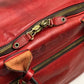 Felisi 2-Way Leather Boston Bag for Men, Red