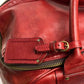 Felisi 2-Way Leather Boston Bag for Men, Red