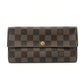 LOUIS VUITTON N61734 ポルトフォイユ サラ ロングウォレット 2つ折り 財布 長財布 ダミエキャンバス レディース エベヌ ブラウン