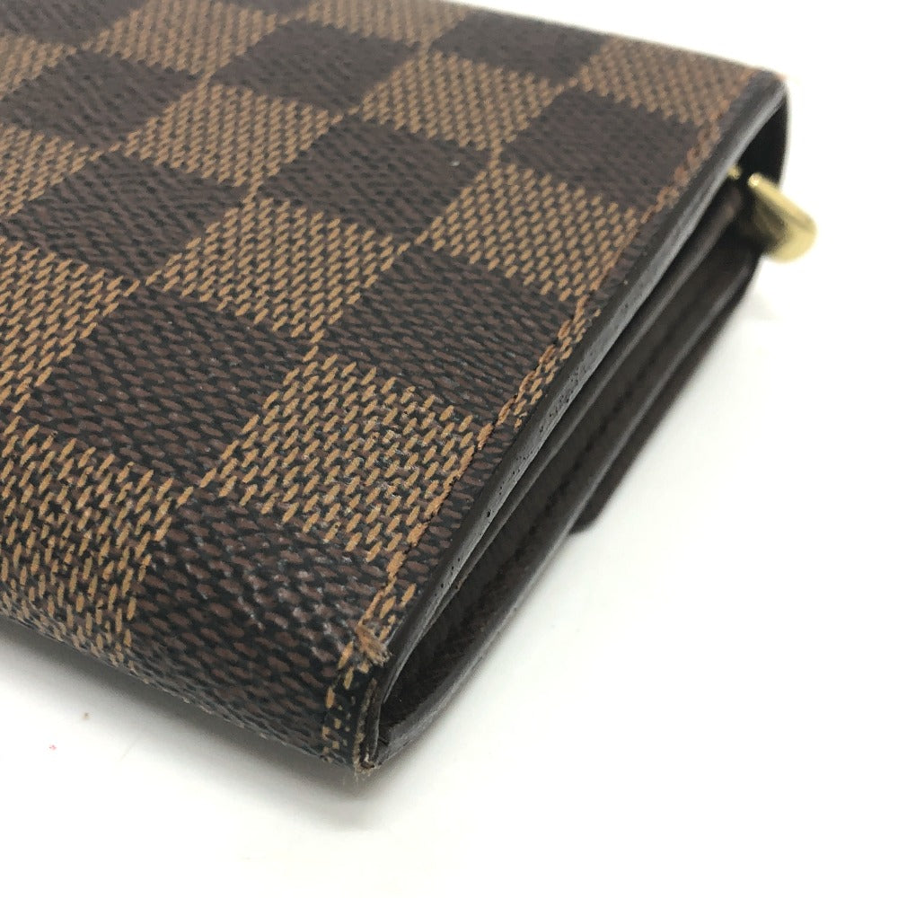 LOUIS VUITTON N61734 ポルトフォイユ サラ ロングウォレット 2つ折り 財布 長財布 ダミエキャンバス レディース エベヌ ブラウン