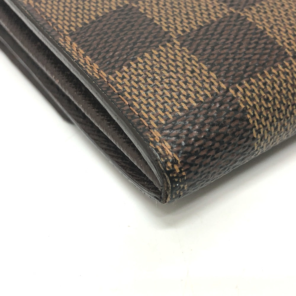 LOUIS VUITTON N61734 ポルトフォイユ サラ ロングウォレット 2つ折り 財布 長財布 ダミエキャンバス レディース エベヌ ブラウン