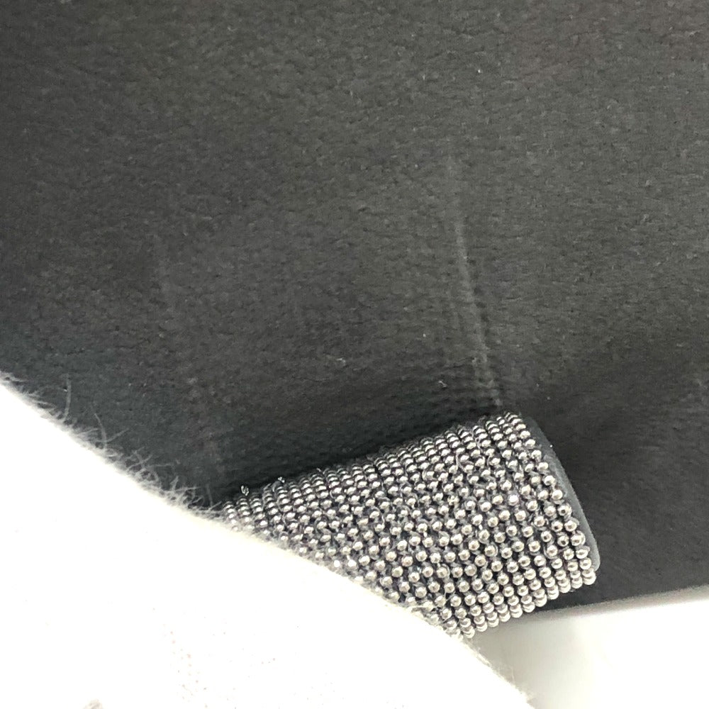 Brunello Cucinelli Metal beads Bag with flap Messenger pouch Shoulder Bag Leather Black Used