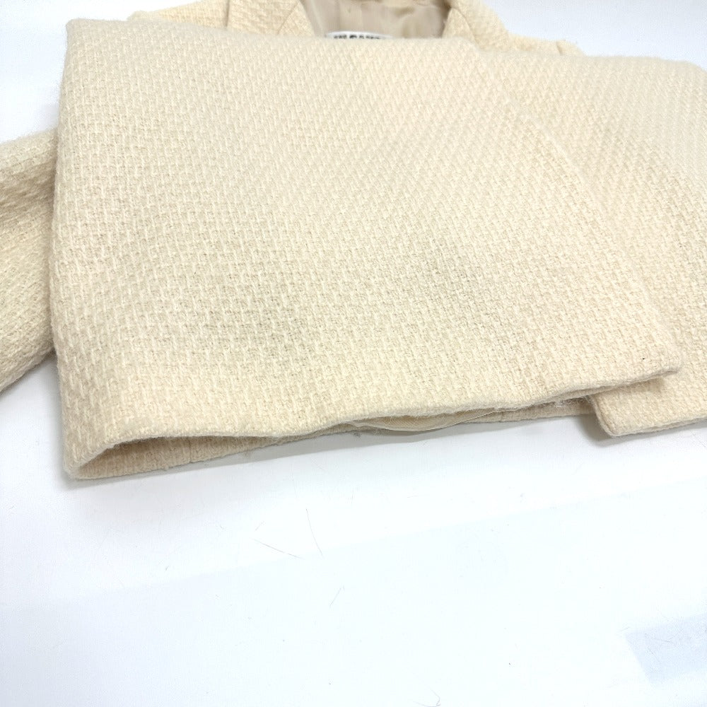 JIL SANDER Apparel Long Coat Tweed Women's White