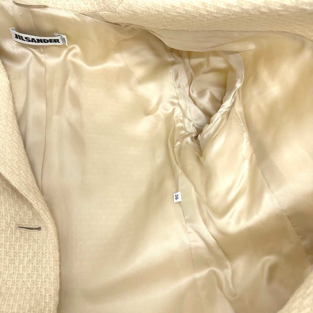 JIL SANDER Apparel Long Coat Tweed Women's White