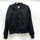 JIL SANDER J22BN0126 Spring/Summer 2023 Button-Front Bomber Jacket, Polyester, Men's, Black