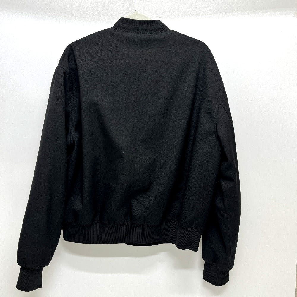 JIL SANDER J22BN0126 Spring/Summer 2023 Button-Front Bomber Jacket, Polyester, Men's, Black