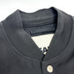 JIL SANDER J22BN0126 Spring/Summer 2023 Button-Front Bomber Jacket, Polyester, Men's, Black