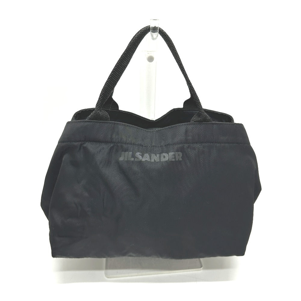 JIL SANDER ロゴ カバン ハンドバッグ ナイロン レディース ブラック