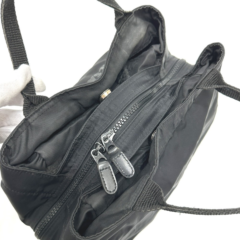 JIL SANDER ロゴ カバン ハンドバッグ ナイロン レディース ブラック