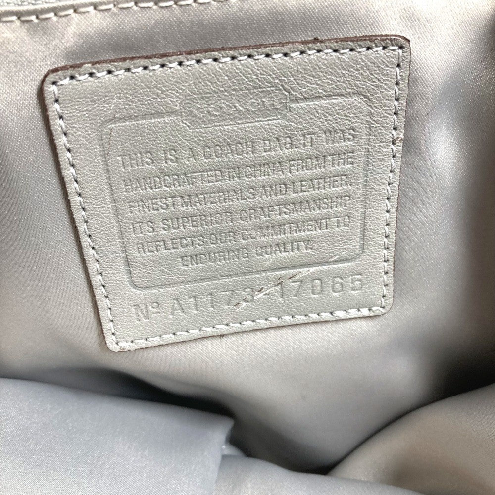 COACH 17065 Patent Andy Cinchid Bag Shoulder Bag Tote Bag Shoulder Bag Patent Leather Gray Based Used