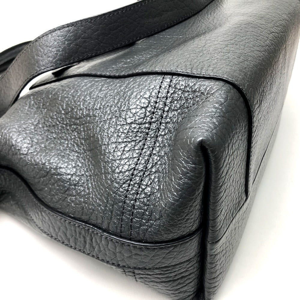 COACH 21140 Textured Legacy Satchel Shoulder Bag in Charcoal Gray Leather