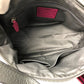 COACH 21140 Textured Legacy Satchel Shoulder Bag in Charcoal Gray Leather