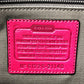 COACH 21140 Textured Legacy Satchel Shoulder Bag in Charcoal Gray Leather