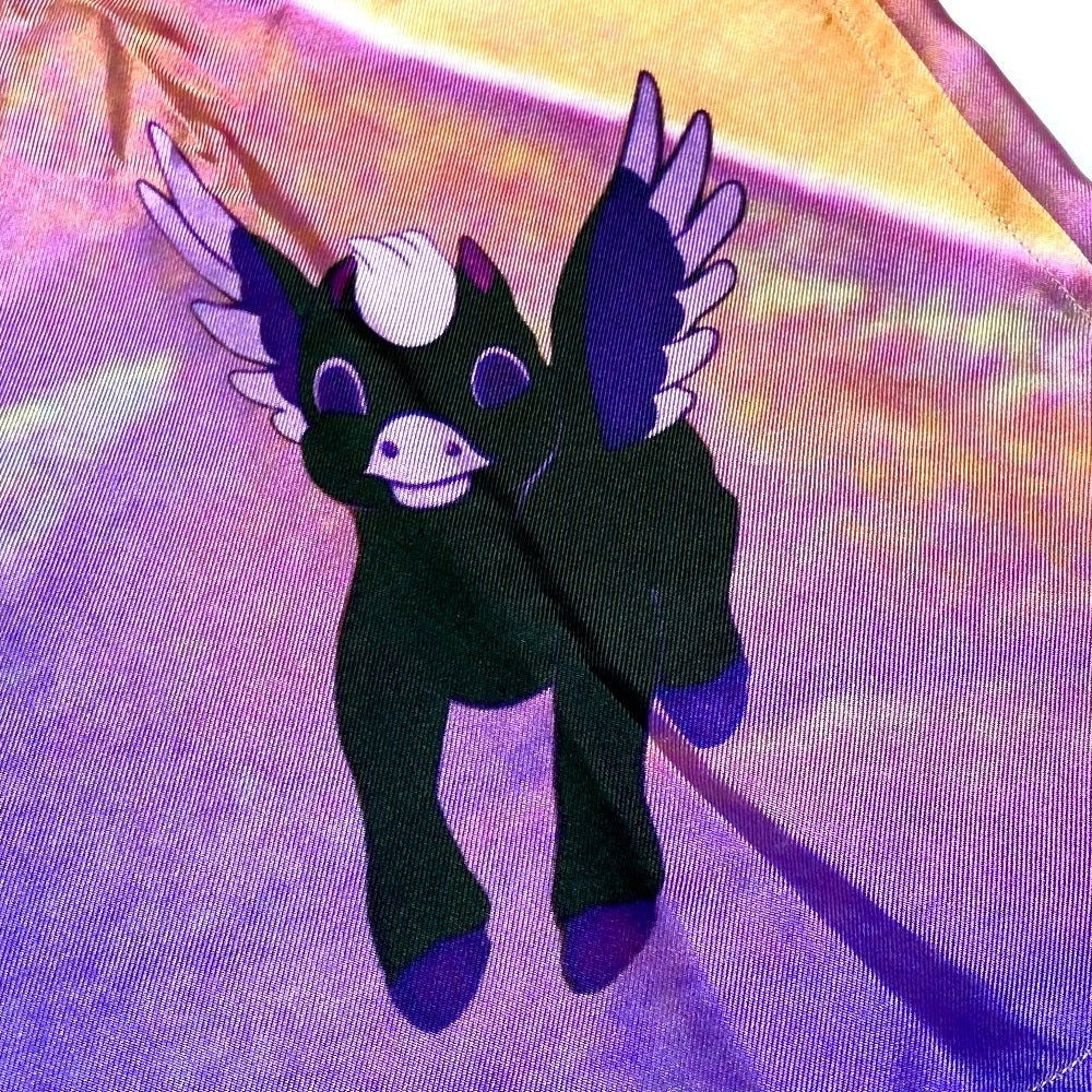 Stella McCartney 620003 Disney Fantasia Apparel Tops 2022SS Silk Short Sleeve Shirt Unisex Multicolor