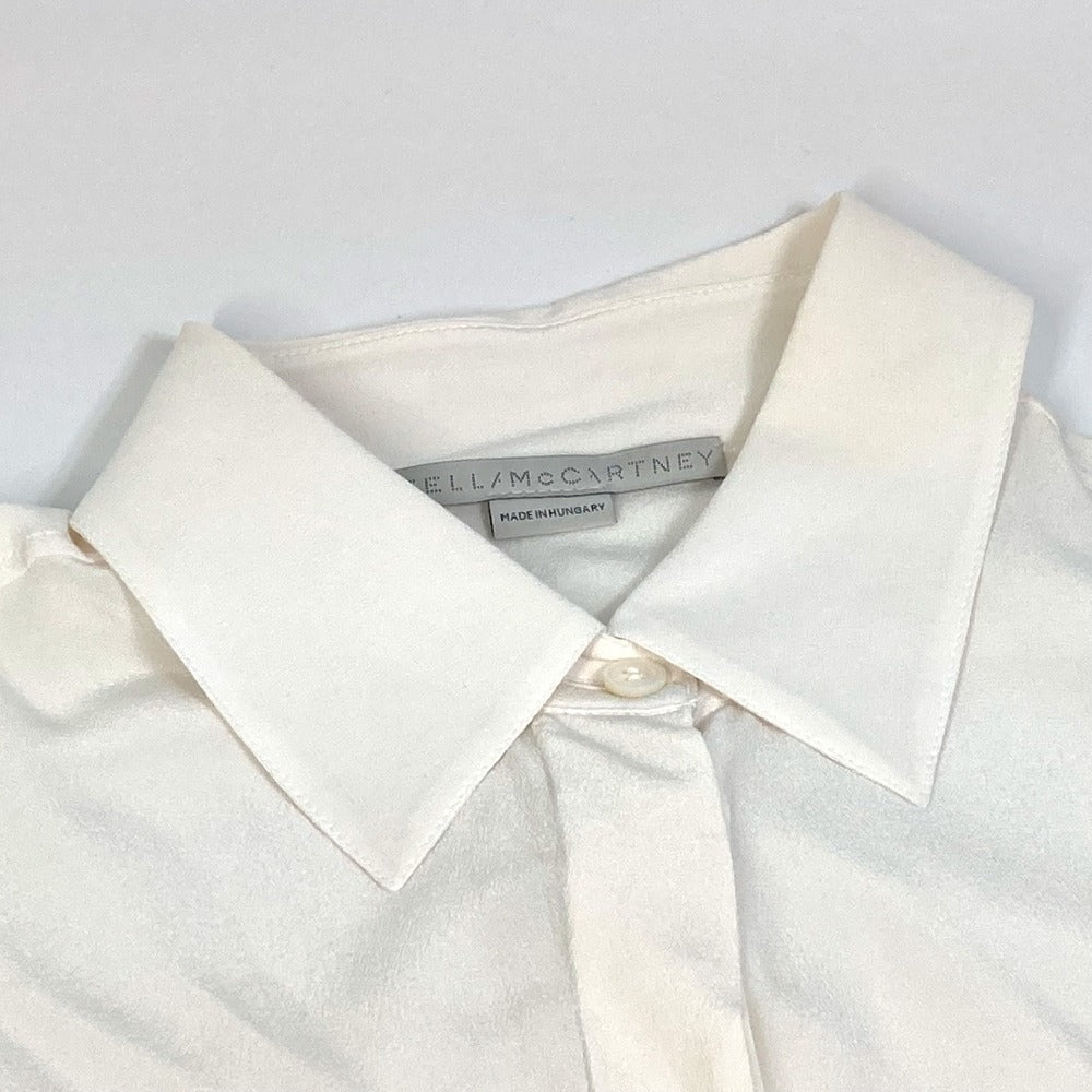 Stella McCartney 606912 スプレッドカラーシャツ アパレル トップス ブラウス 長袖シャツ シルク レディース アイボリー ホワイト