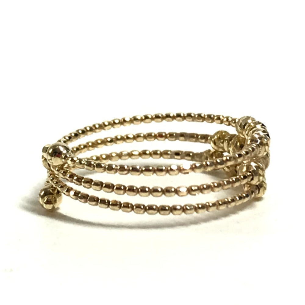 Vendome Aoyama Gold K18 18K K10YG Eclat Lace Wire Accessory Jewelry Ring K10YG Gold Used