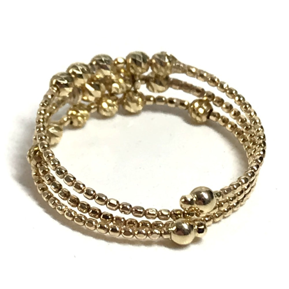 Vendome Aoyama Gold K18 18K K10YG Eclat Lace Wire Accessory Jewelry Ring K10YG Gold Used