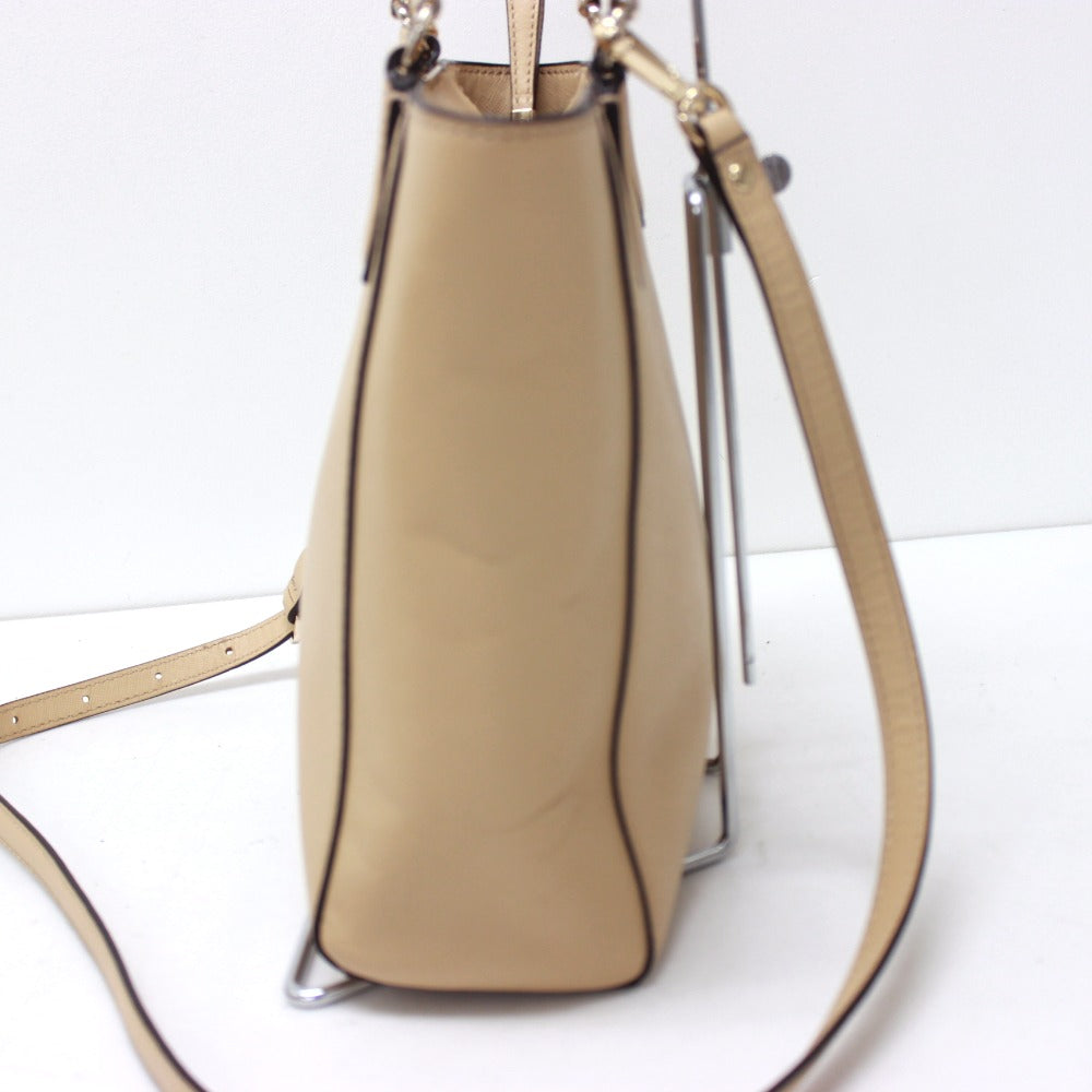 COACH 29001 Madison Mini North/South Bond Bag, 2-Way Handbag, Saffiano Leather, Beige