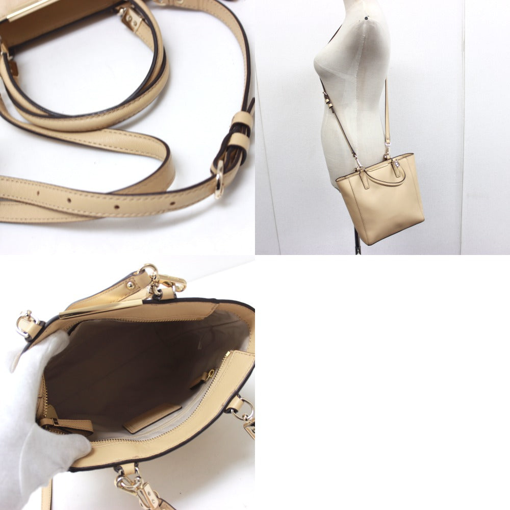 COACH 29001 Madison Mini North/South Bond Bag, 2-Way Handbag, Saffiano Leather, Beige