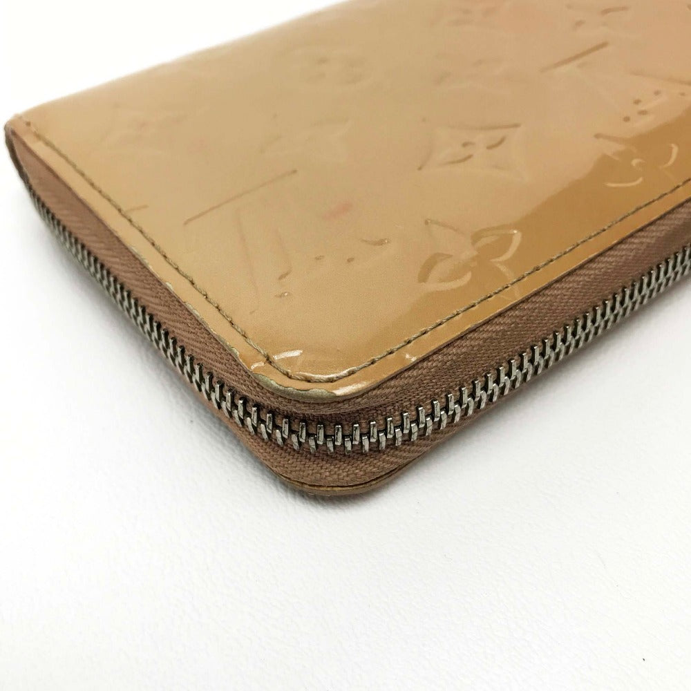 LOUIS VUITTON M91470 ヴェルニ ジッピーウォレット ラウンドファスナー長財布 長財布 パテントレザー レディース ノワゼット ベージュ