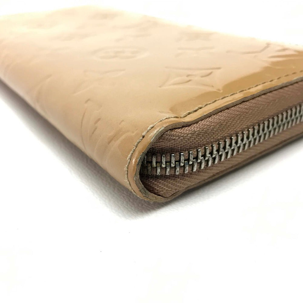 LOUIS VUITTON M91470 ヴェルニ ジッピーウォレット ラウンドファスナー長財布 長財布 パテントレザー レディース ノワゼット ベージュ