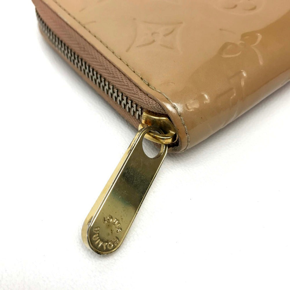 LOUIS VUITTON M91470 ヴェルニ ジッピーウォレット ラウンドファスナー長財布 長財布 パテントレザー レディース ノワゼット ベージュ