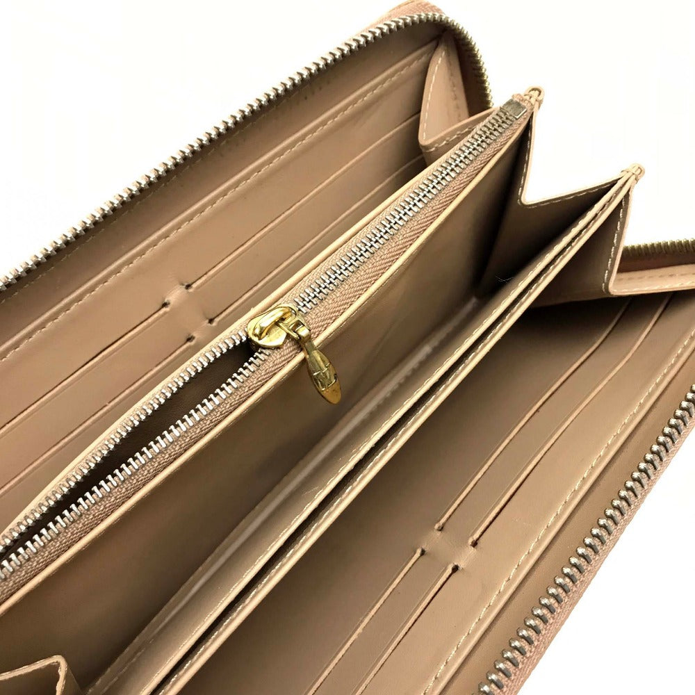 LOUIS VUITTON M91470 ヴェルニ ジッピーウォレット ラウンドファスナー長財布 長財布 パテントレザー レディース ノワゼット ベージュ