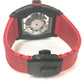 CVSTOS CVT-JET2-SL-RED FGDC Skeleton Challenge Jetliner II Automatic Watch, Carbon Fiber, Men's, Black