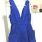 LE CIEL BLEU 20S65628 Jumper Skirt Lotus Linen Dress, Women's, Blue