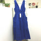 LE CIEL BLEU 20S65628 Jumper Skirt Lotus Linen Dress, Women's, Blue