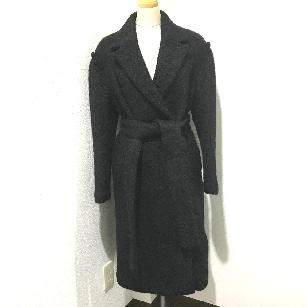 LE CIEL BLEU 18A69615 アウター ロングコート ウール レディース ブラック