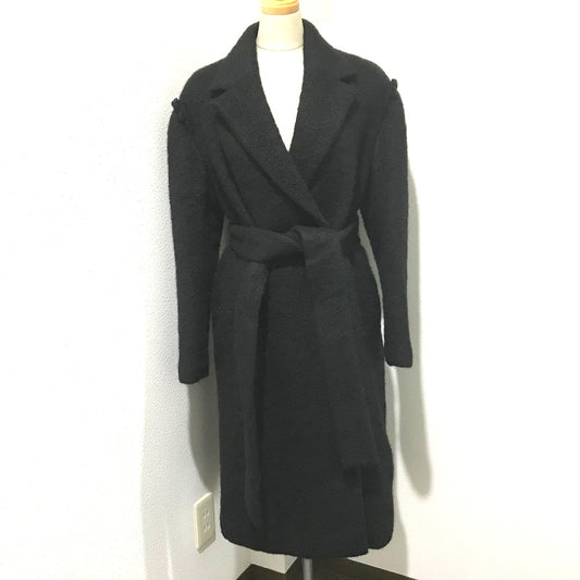 LE CIEL BLEU 18A69615 Women's Wool Long Coat in Black