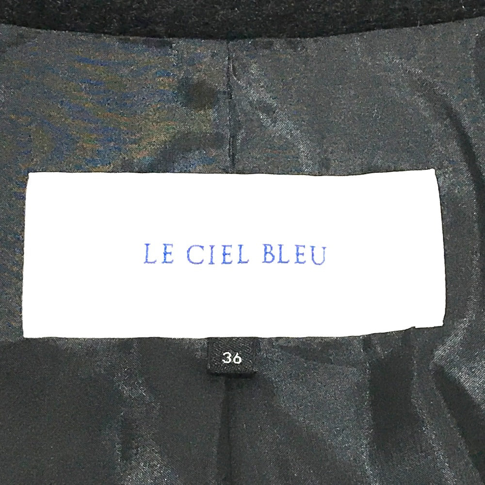 LE CIEL BLEU 18A69615 アウター ロングコート ウール レディース ブラック