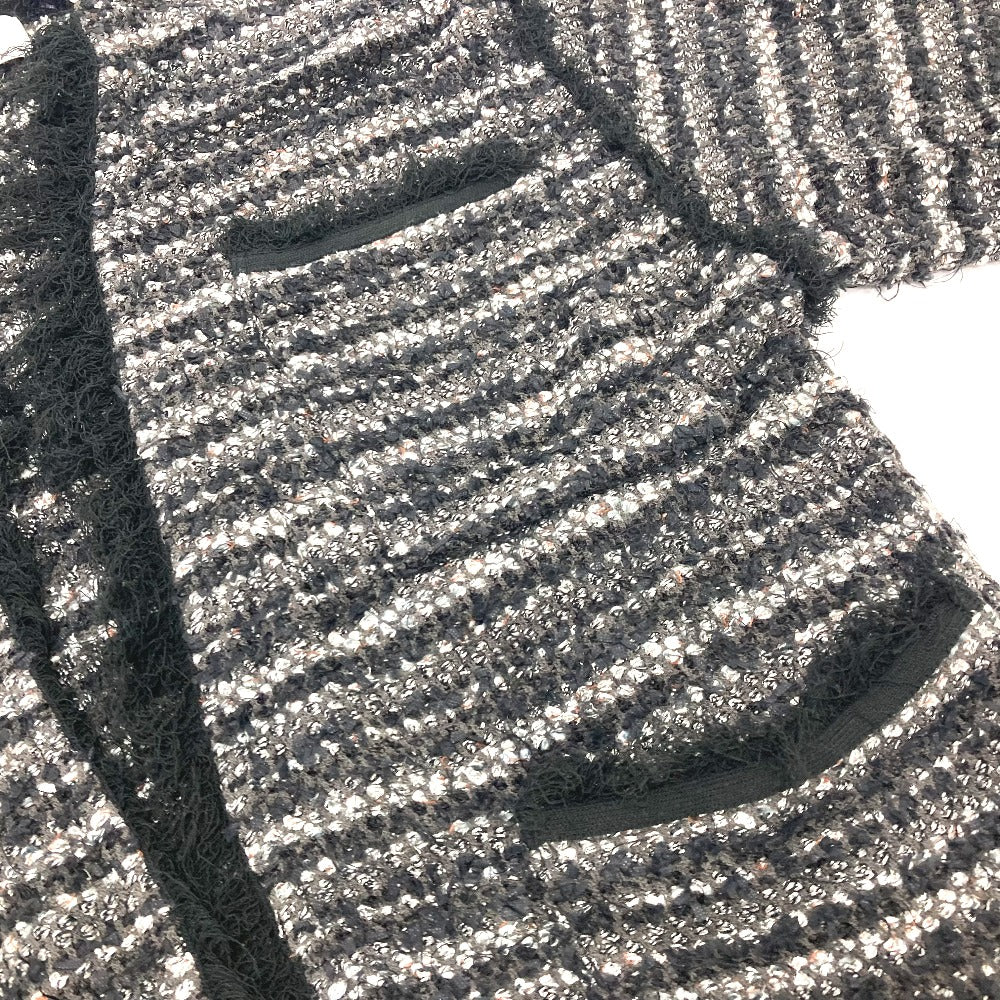 LE CIEL BLEU 25Ｓ61413  25Ｓ61414 ツイード アパレル カーディガン＆スカート トップス ボトムス セットアップ コットン レディース ブラック - brandshop-reference