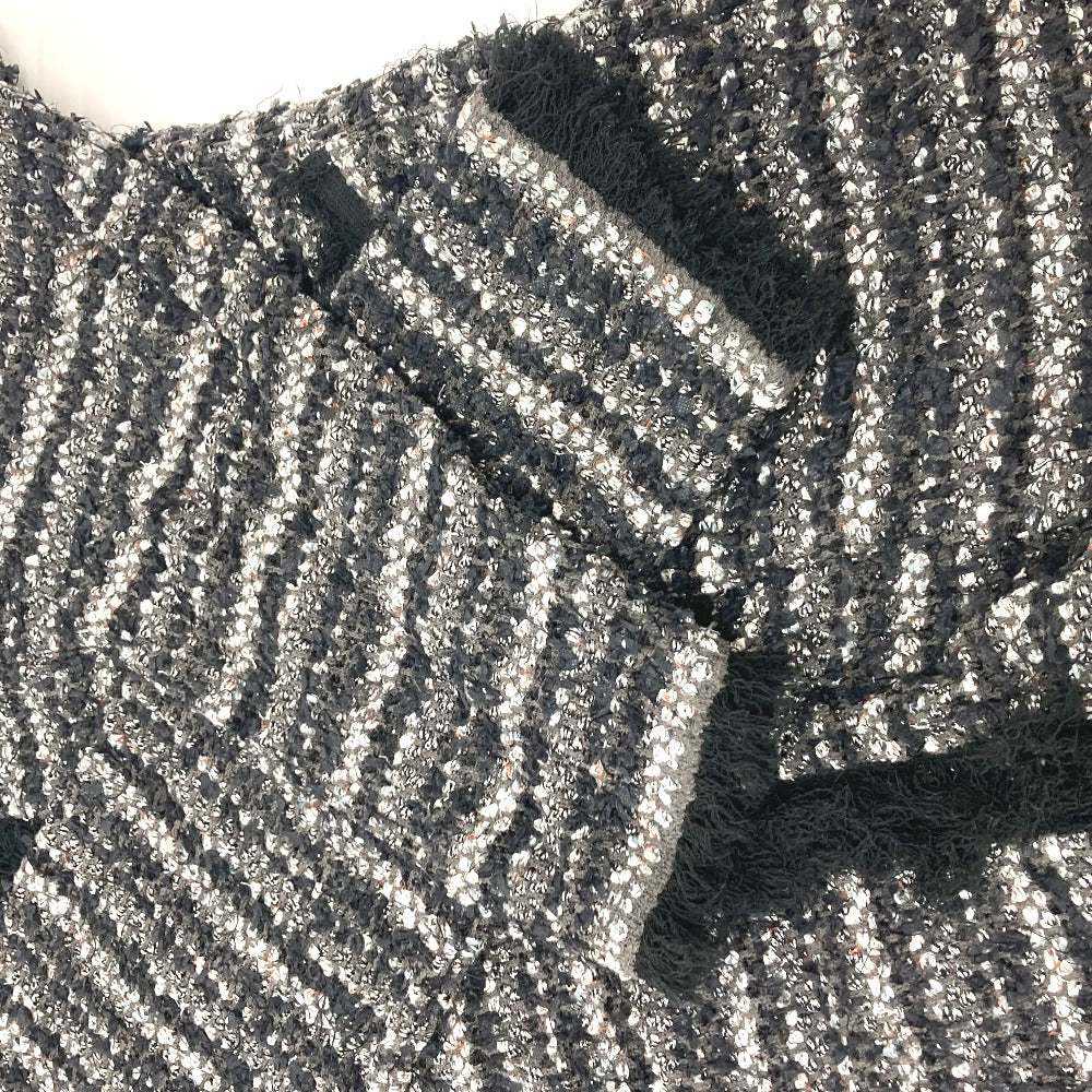 LE CIEL BLEU 25Ｓ61413  25Ｓ61414 ツイード アパレル カーディガン＆スカート トップス ボトムス セットアップ コットン レディース ブラック - brandshop-reference