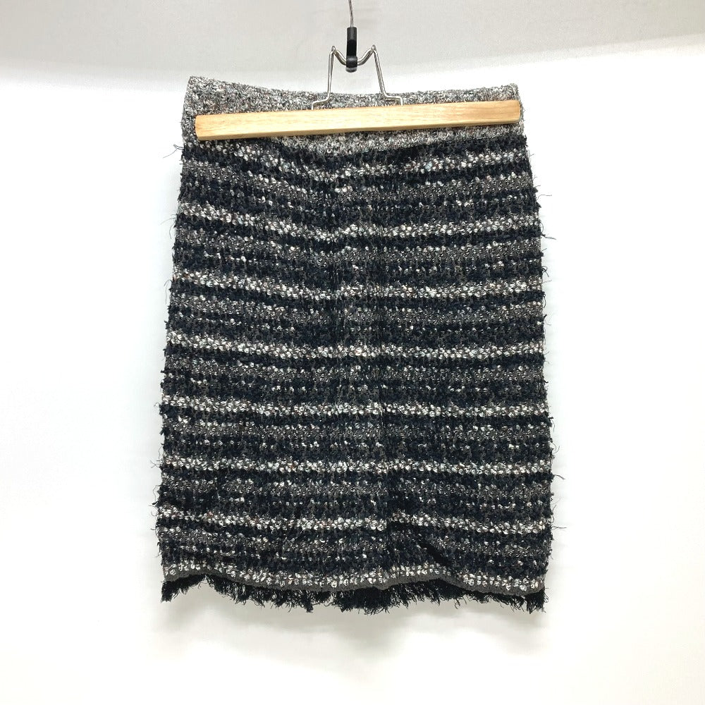 LE CIEL BLEU 25Ｓ61413  25Ｓ61414 ツイード アパレル カーディガン＆スカート トップス ボトムス セットアップ コットン レディース ブラック - brandshop-reference