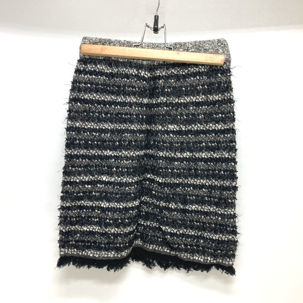 LE CIEL BLEU 25Ｓ61413  25Ｓ61414 ツイード アパレル カーディガン＆スカート トップス ボトムス セットアップ コットン レディース ブラック - brandshop-reference