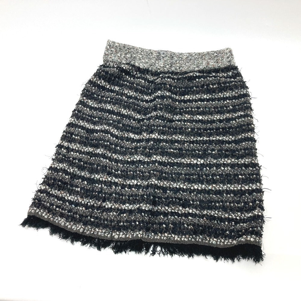 LE CIEL BLEU 25Ｓ61413  25Ｓ61414 ツイード アパレル カーディガン＆スカート トップス ボトムス セットアップ コットン レディース ブラック - brandshop-reference