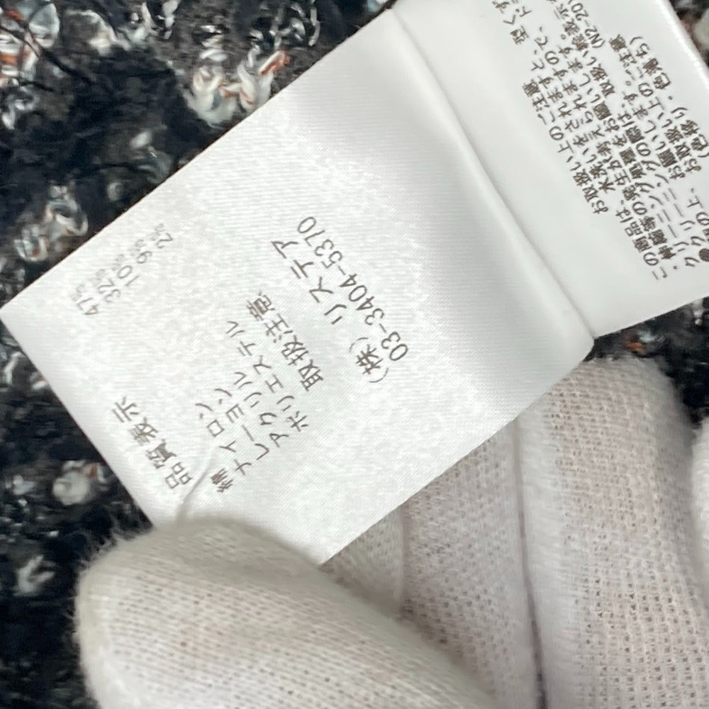 LE CIEL BLEU 25Ｓ61413  25Ｓ61414 ツイード アパレル カーディガン＆スカート トップス ボトムス セットアップ コットン レディース ブラック - brandshop-reference