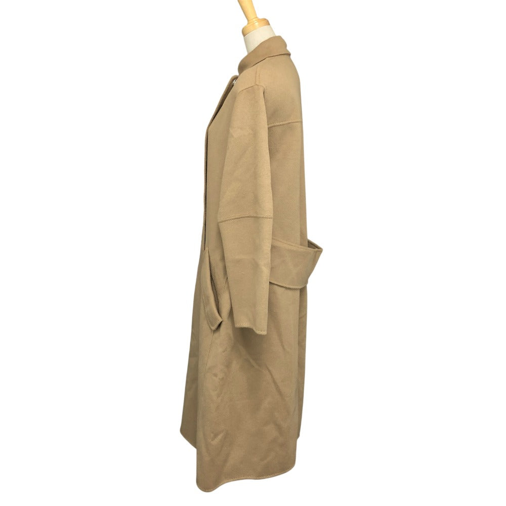 LE CIEL BLEU 16A69010-1 アパレル アウター ステッチ ウール ロング ロングコート ウール レディース ブラウン - brandshop-reference