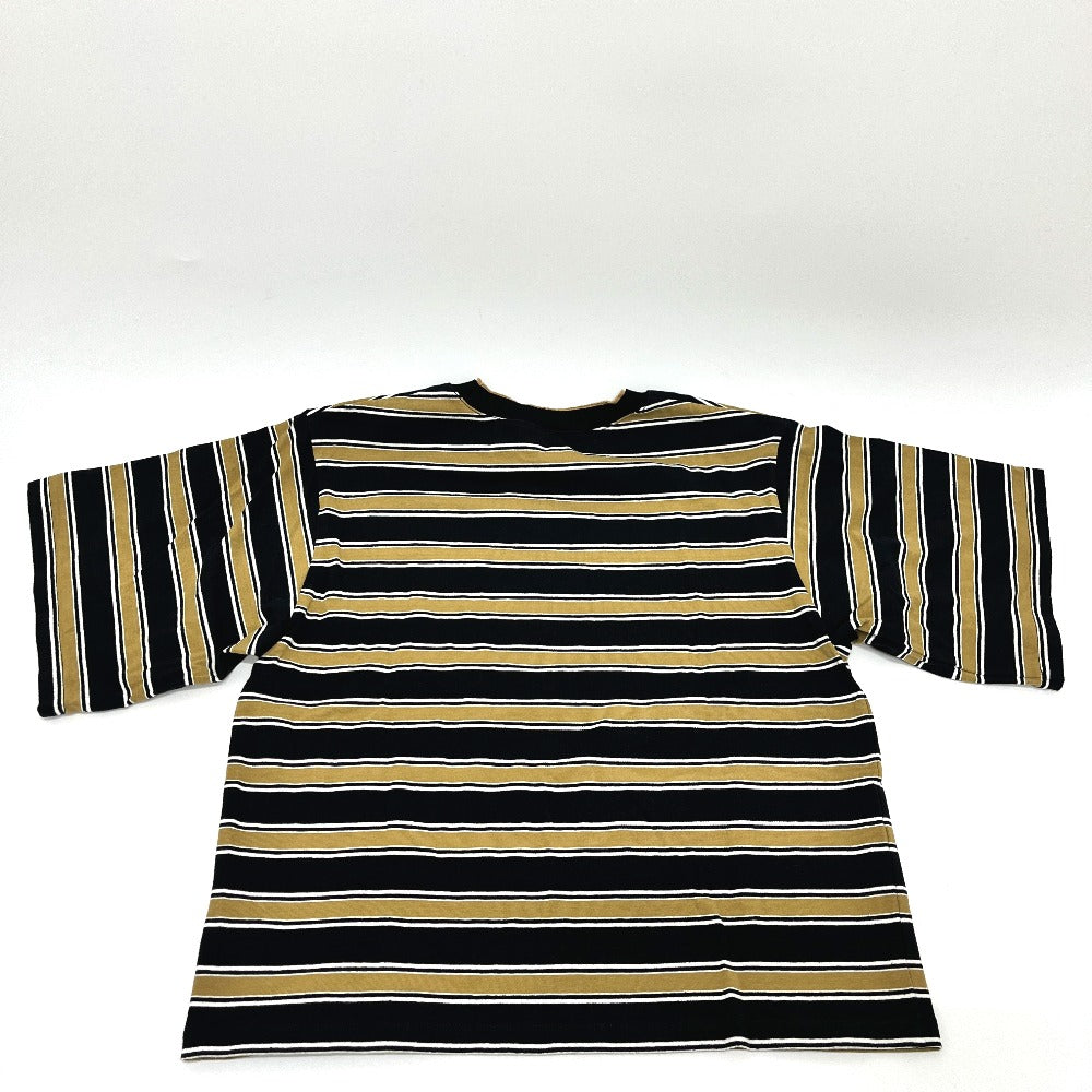 LE CIEL BLEU 27A62308 Relaxed Fit Stripe tops apparel short sleeves Short sleeve T-shirt cotton Brown/Black Used