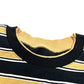 LE CIEL BLEU 27A62308 Relaxed Fit Stripe tops apparel short sleeves Short sleeve T-shirt cotton Brown/Black Used
