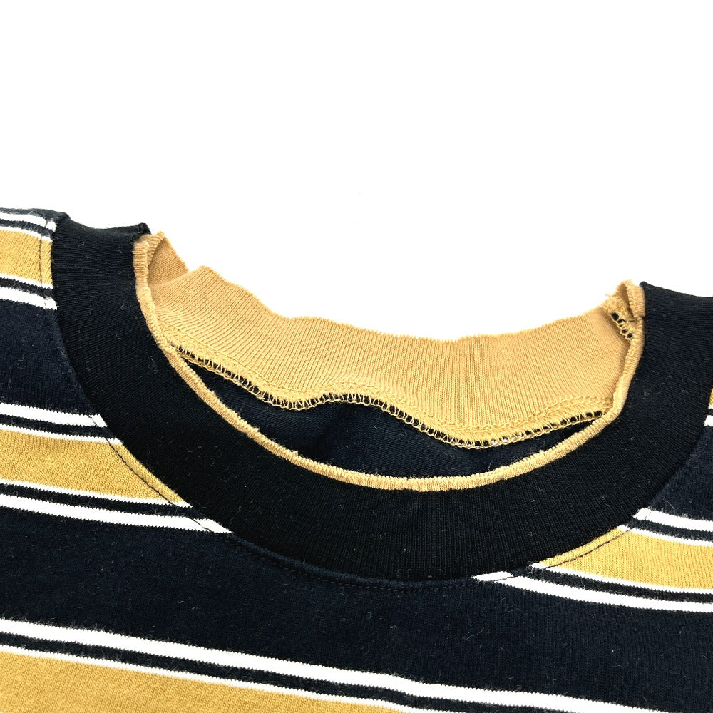 LE CIEL BLEU 27A62308 Relaxed Fit Stripe tops apparel short sleeves Short sleeve T-shirt cotton Brown/Black Used