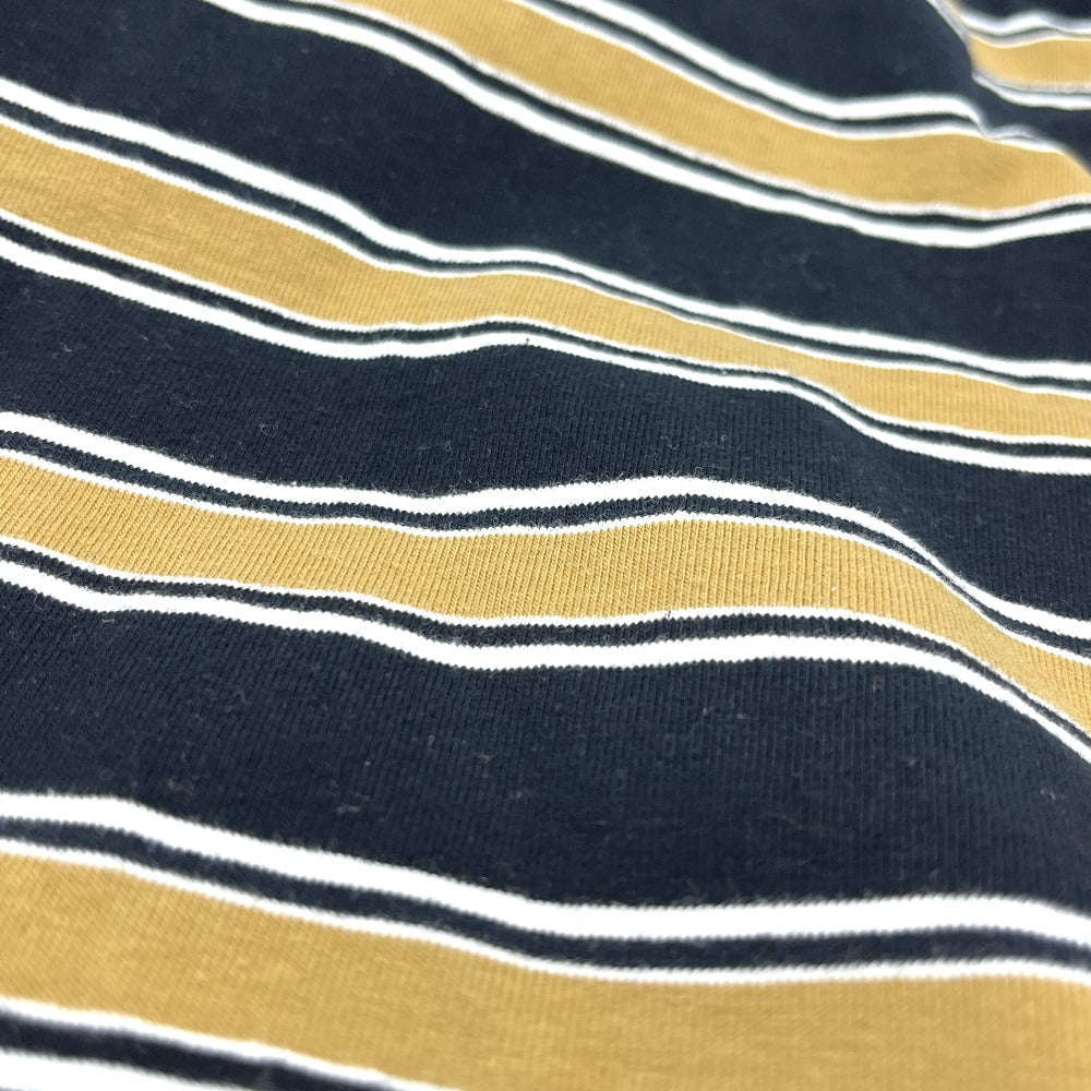 LE CIEL BLEU 27A62308 Relaxed Fit Stripe tops apparel short sleeves Short sleeve T-shirt cotton Brown/Black Used